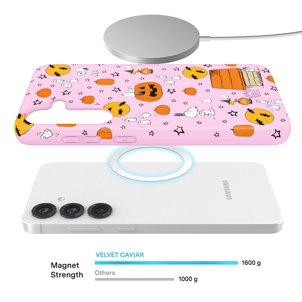 Snoopy Pink Pumpkins Samsung Case