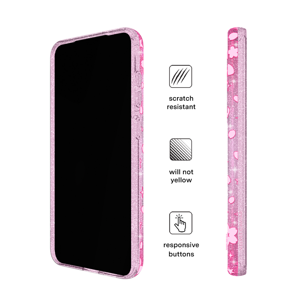 Cherry Blossom Glitter Samsung Case