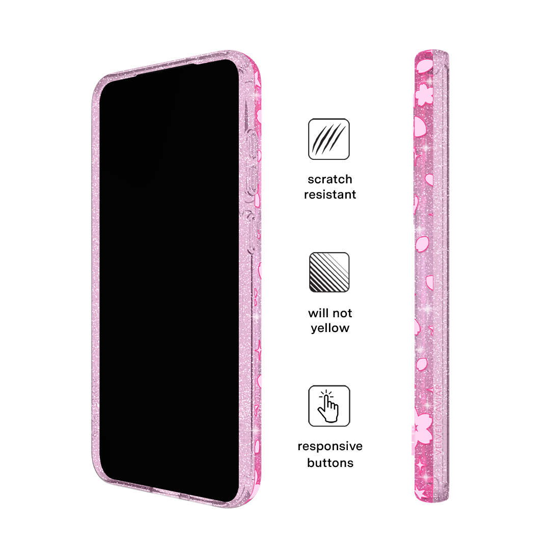 Cherry Blossom Glitter Samsung Case