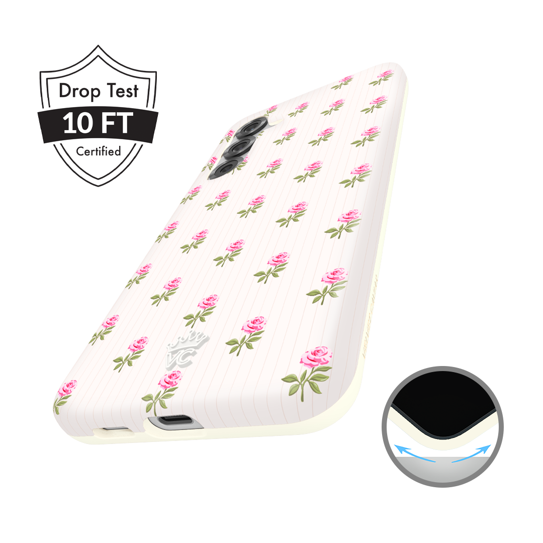 Pink Peony Floral Samsung Case