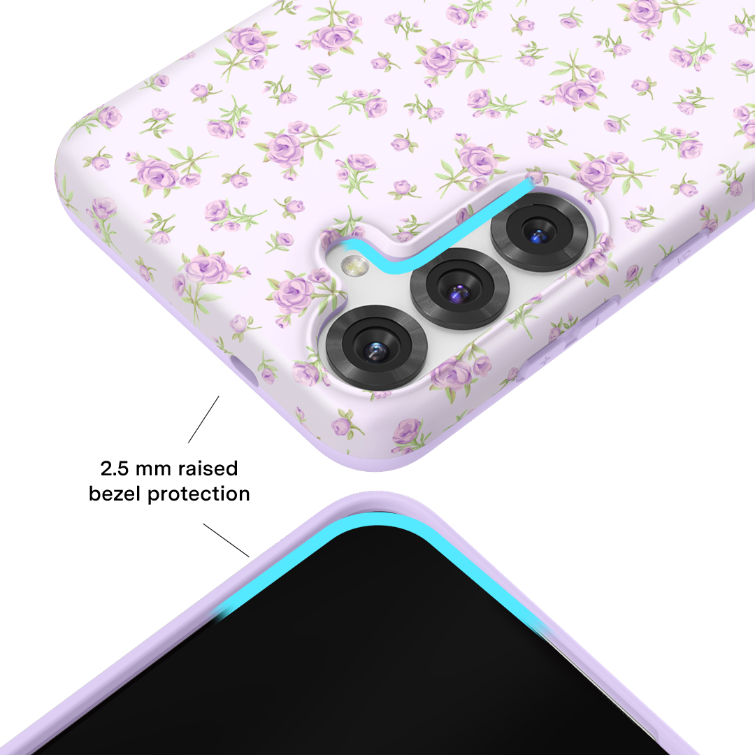 Dainty Lilac Floral Samsung Case