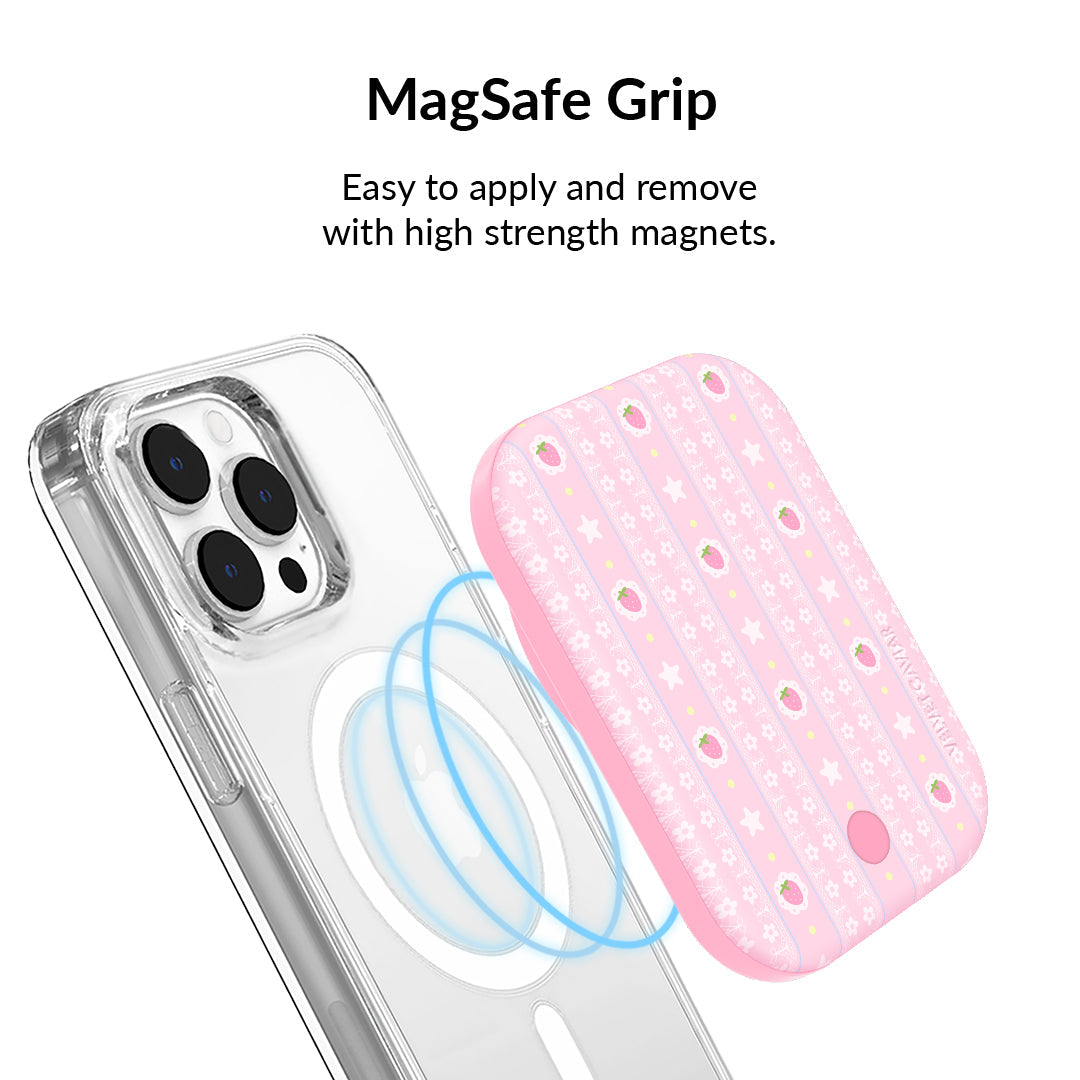 Strawberry Macaron MagSafe Battery Power Pack