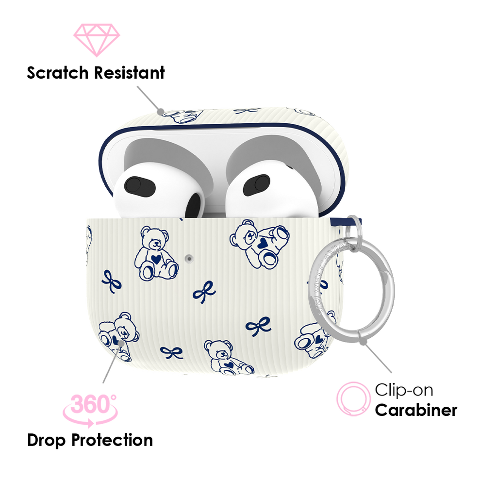 Preppy Teddy AirPod Case