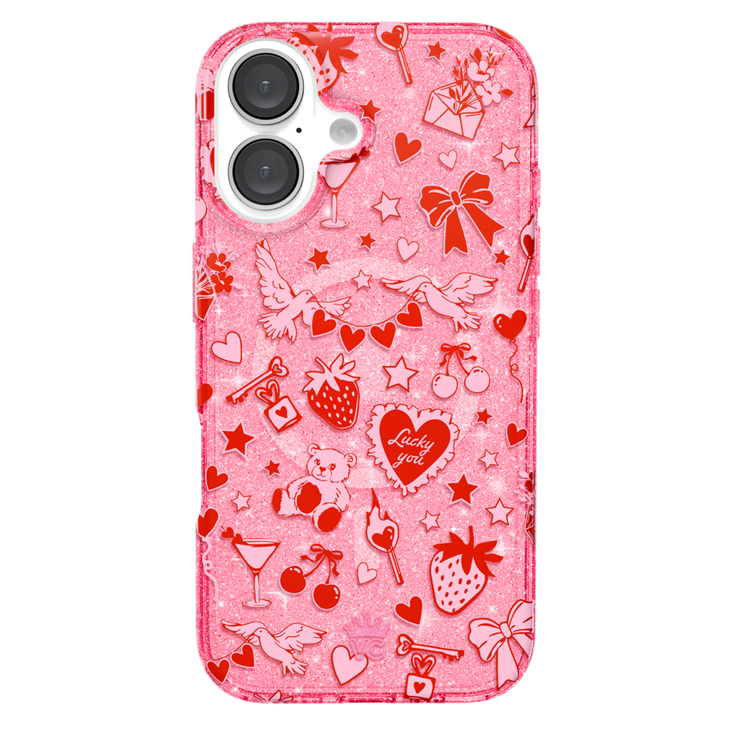 Be Mine Glitter iPhone Case